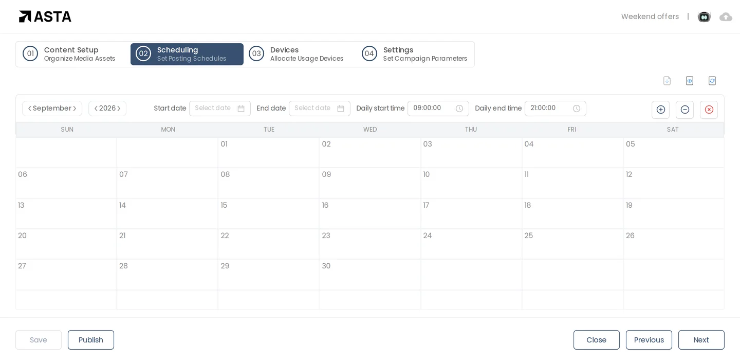 The Scheduling step